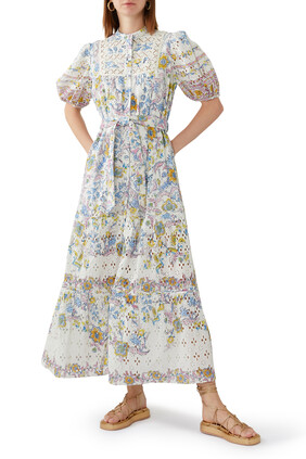 Vana Tie-Up Long Dress